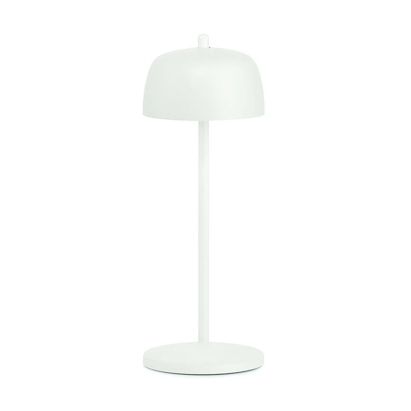 Zafferano, Circe Lamp, Cordless Rechargeable Table Lamp with Manual Control, Suitable for Indoor and Outdoor Use, Dimmable, 2200-3000 K Tunable White, Height 30 cm, Colour White