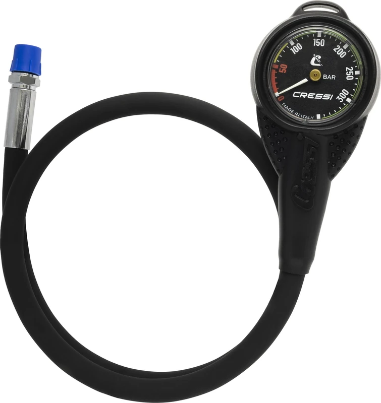 Cressi Mini SPG Pressure Gauge with Rubber Housing - 350 Bar