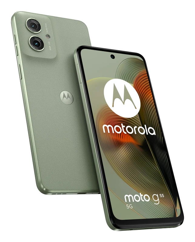 Motorola Moto G55 5G Smartphone - 8GB RAM, 256GB Storage, 6.4" Green
