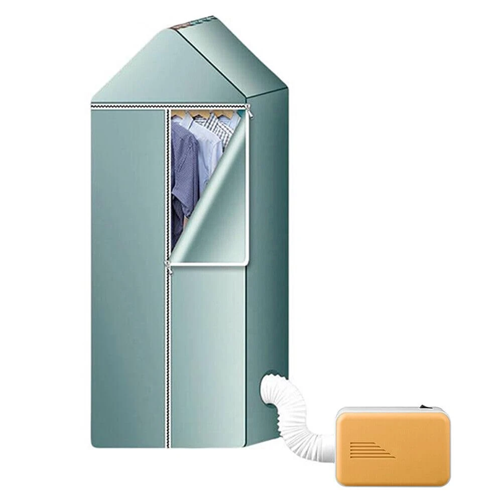 Electric Clothes Dryer - Heated Airer with Cover, 600W 2-Speed Hot Air, Portable Indoor Dryer, 50x35x120cm