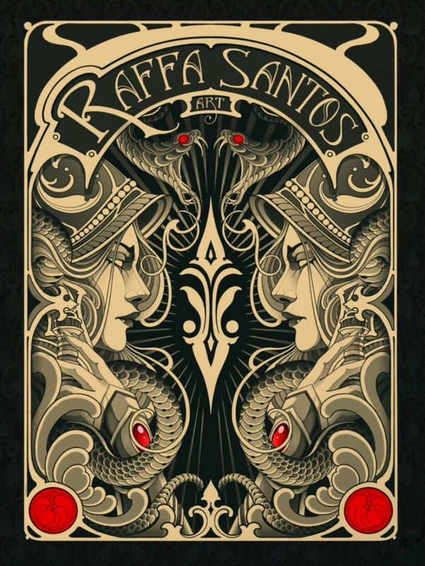 Raffa Santos Art Sketchbook: With over ten years of practice and study, this book chronicles my tattoo journey and provides inspiration to take your art to new heights.