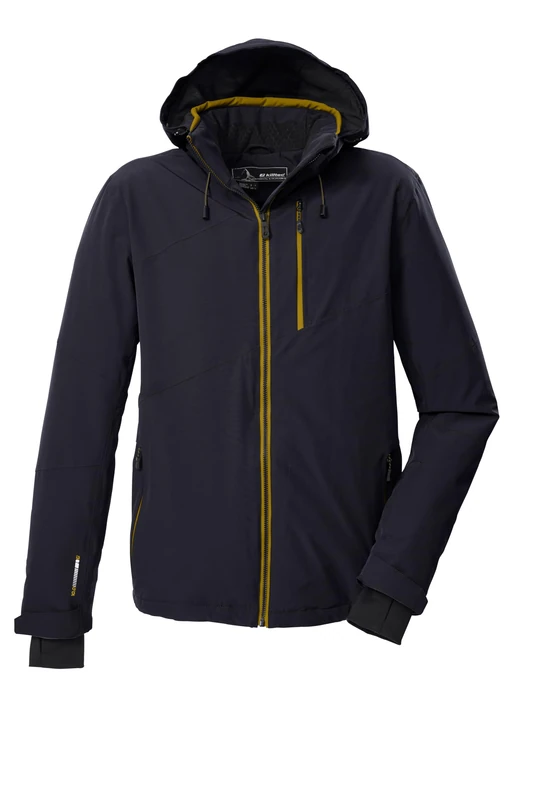Killtec KSW 24 MN Men's Outdoor Jacket/Functional Jacket with Zip-Off Hood and Snow Guard Black Blue XL 43429-000