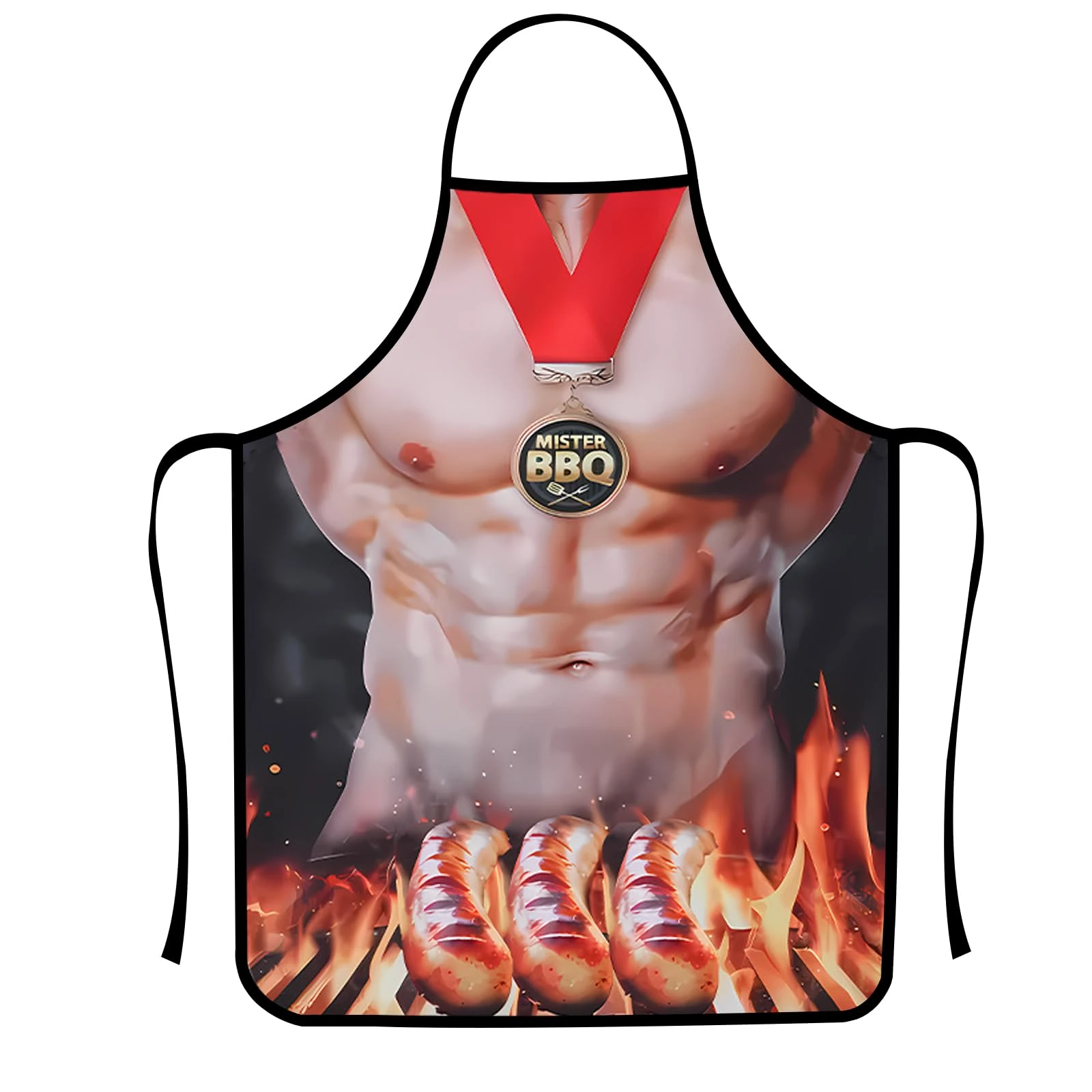 Funny Apron for Men, Sexy Funny Novelty Kitchen Apron Muscle Apron Kitchen Cooking Apron BBQ Party Adult for Men Gift (Style5)