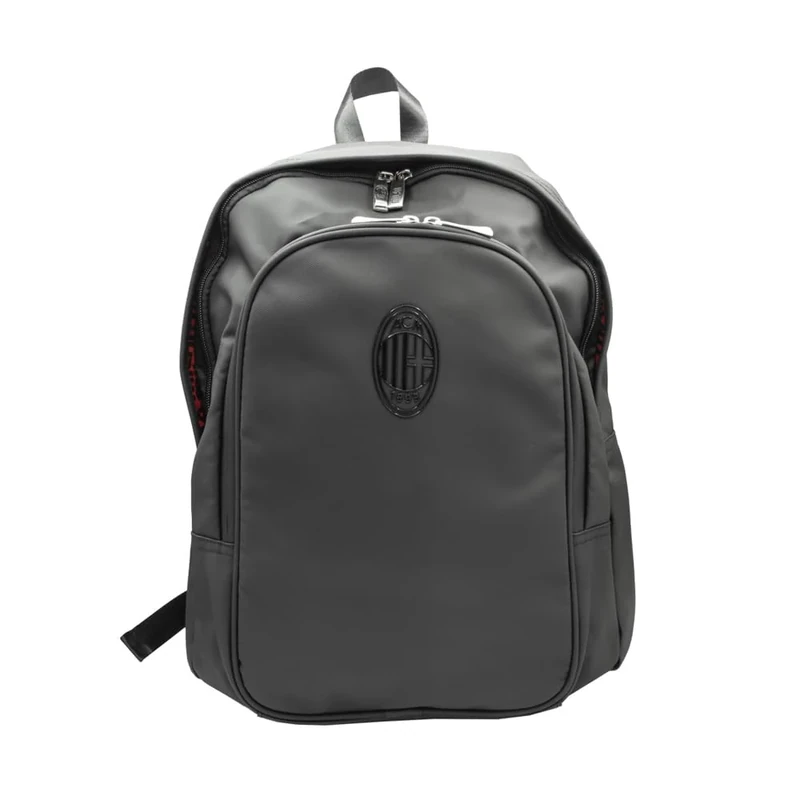 AC Milan 143461 Milan Unisex Adult Travel Backpack Bag, L, Black, Large