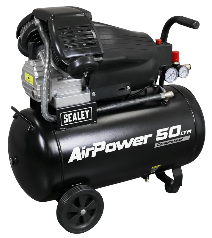 Sealey V-Twin Direct Drive Air Compressor, 50L, 3hp, 13.7cfm, 116psi, 2.2kW - SAC5030VA