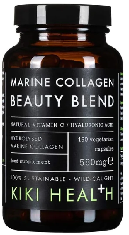 KIKI Healthy Kiki Health - Marine Collagen Beauty Blend Capsules | Collagen Blend for Skin and Hair, 580mg - 150 Vegan Capsules