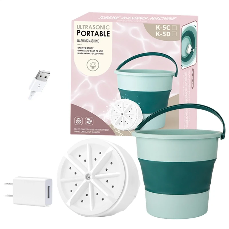 Portable Washer,Small Portable Washer Machine for Apartment - Washing Machine with Ultrasonic Cleaning for Underwear Children's Clothes