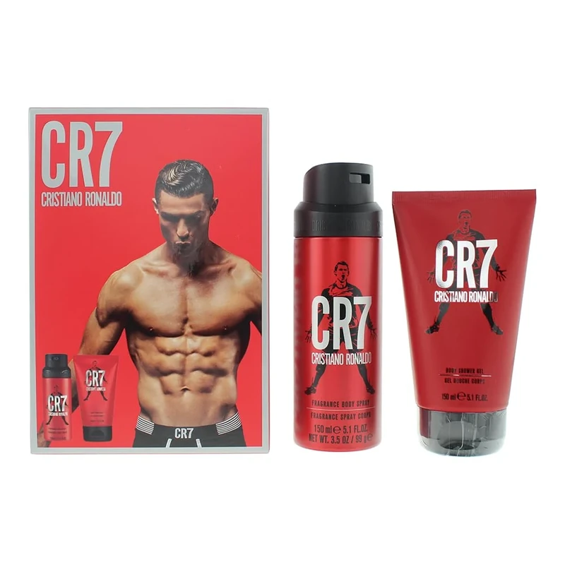 Cristiano Ronaldo Cr7 2 Piece Gift Set: Shower Gel 150ml - Body Spray 150ml - Image 1