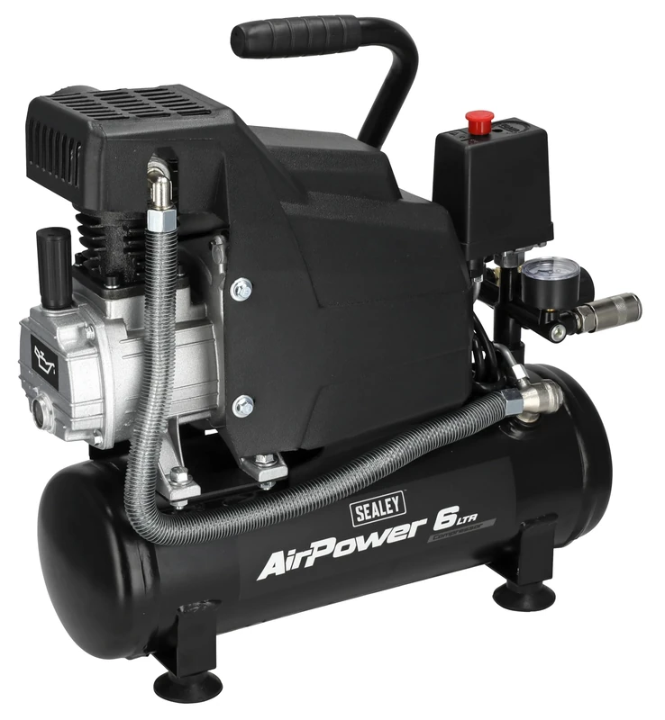 Sealey Direct Drive Air Compressor, 6L, 2hp, 5.7cfm, 116psi, 1.5kW - SAC0620A