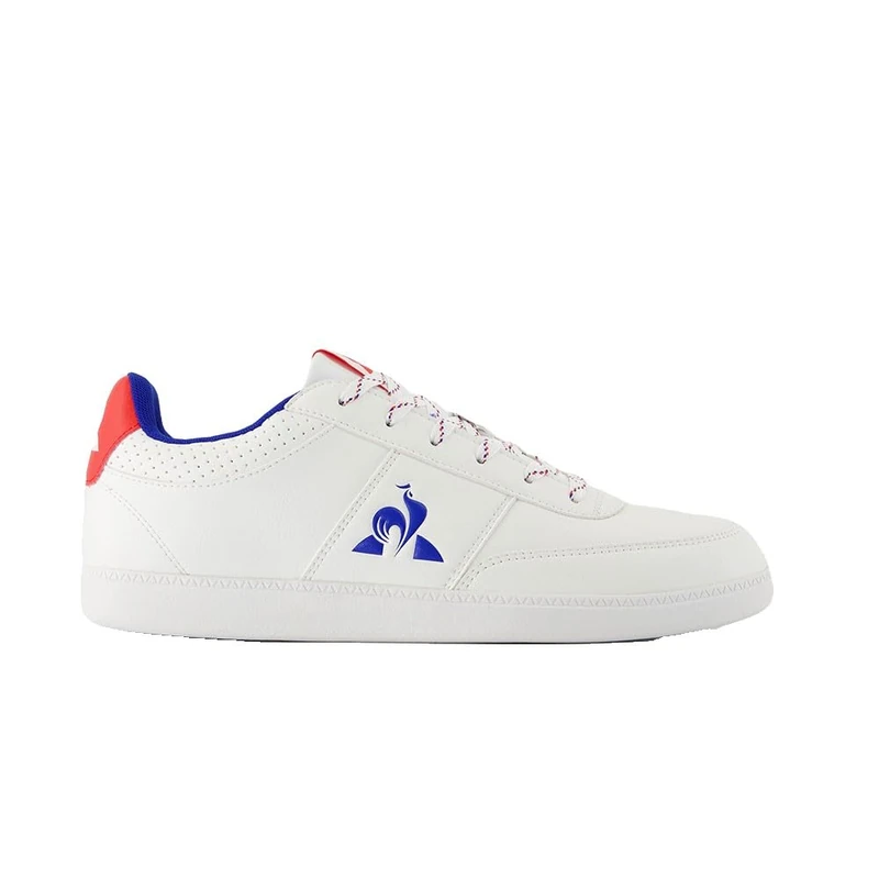 Le Coq Sportif LCS Derby_1 Men's Shoes, White Optical Red Fire, 9 UK