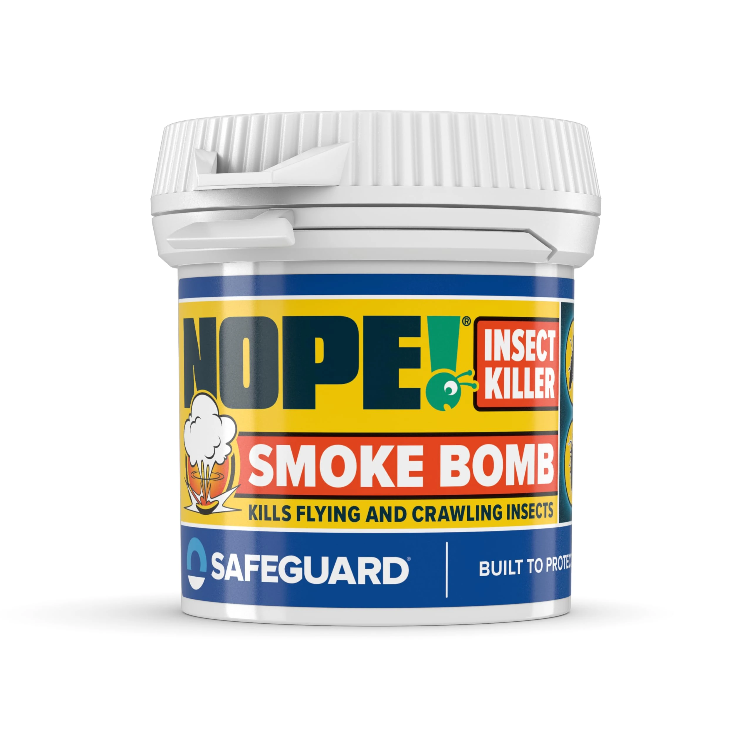 NOPE! Flea Smoke Bomb for The Home (14g) | 6x8m Coverage | Non-Staining | for All Flying & Crawling Insects | for Bedrooms, Living Rooms, Garages