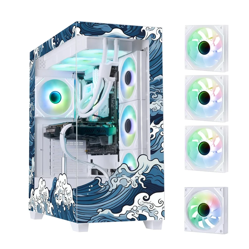 PC Case Medium Tower BITFENIX CETO Premium Edition Wave (White)