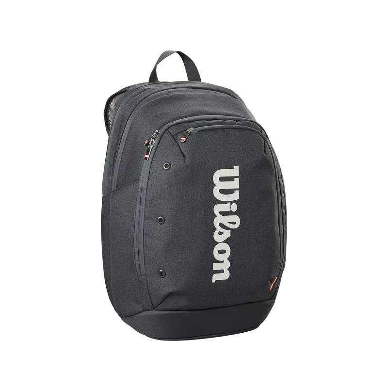 Wilson Tour Backpack, Stylish Design for Enhanced Comfort and Secure Storage, Features a Laptop Sleeve and Shoe Compartment, Colour: Black
