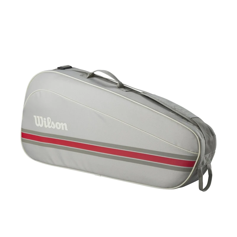 Wilson Team 3 Pack, with a Spacious Accessory Pocket and Adjustable Strap, Provides Complete Racket Protection, Colour: Oats