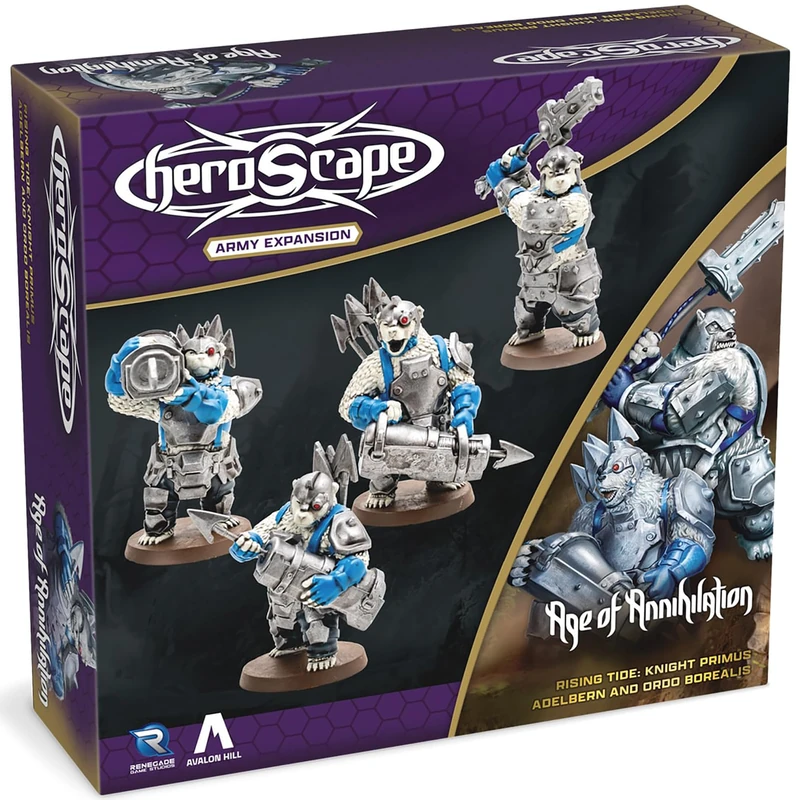 Renegade Game Studios Heroscape: Rising Tide – Knight Primus Adelbern & Ordo Borealis Army Expansion, 2-4 Players - Image 1