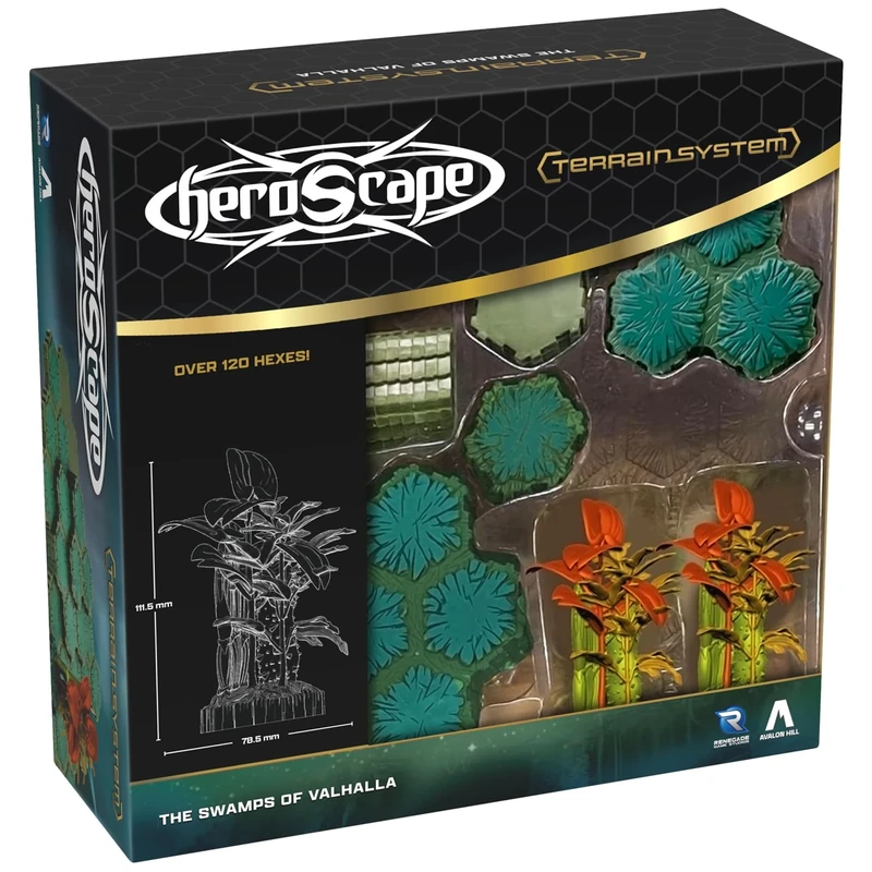 Heroscape: The Swamps of Valhalla Terrain Expansion - Board Game Expansion - Strategic Swamp Terrain - Heroscape