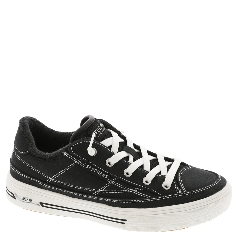 Skechers Women's Arch Fit Arcade-Arcata Sneaker, True Black, 5 UK