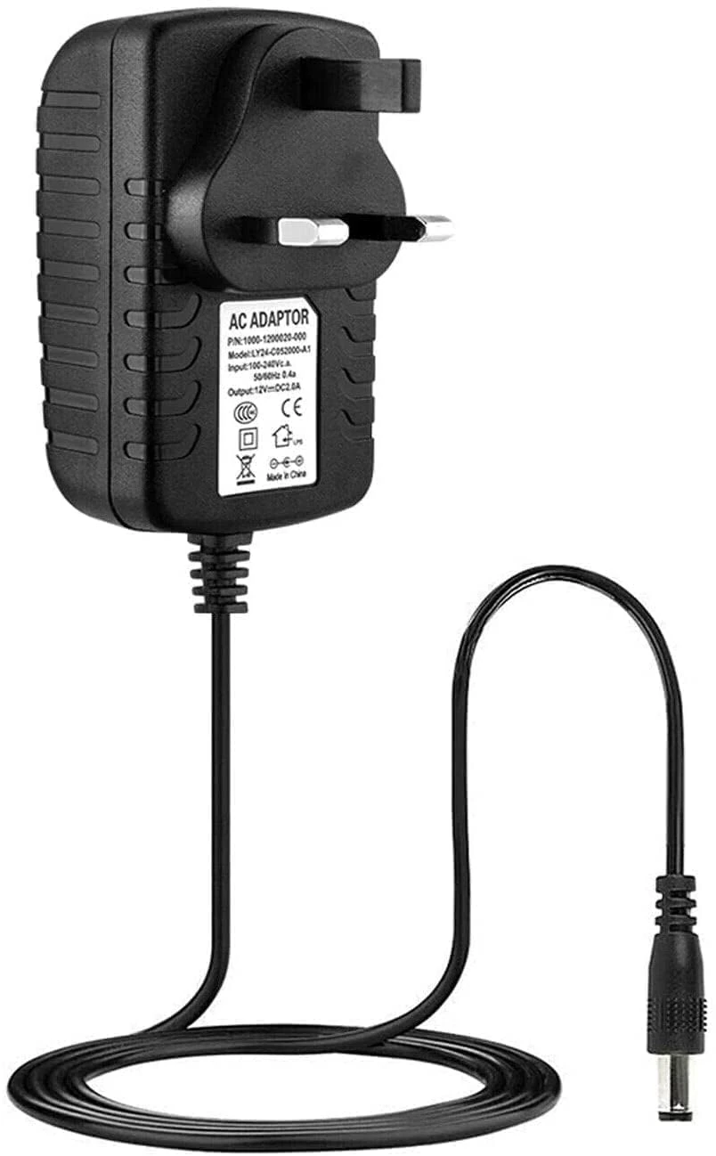 Sfunpu 12V 1A,1.5A,2A,3A Power Supply Adapter, AC/DC Converter Adapter Driver Transformer UK Plug 5.5 x 2.5mm(Compatible with 5.5 x 2.1mm) for LED light CCTV Camera (12v 3a black)