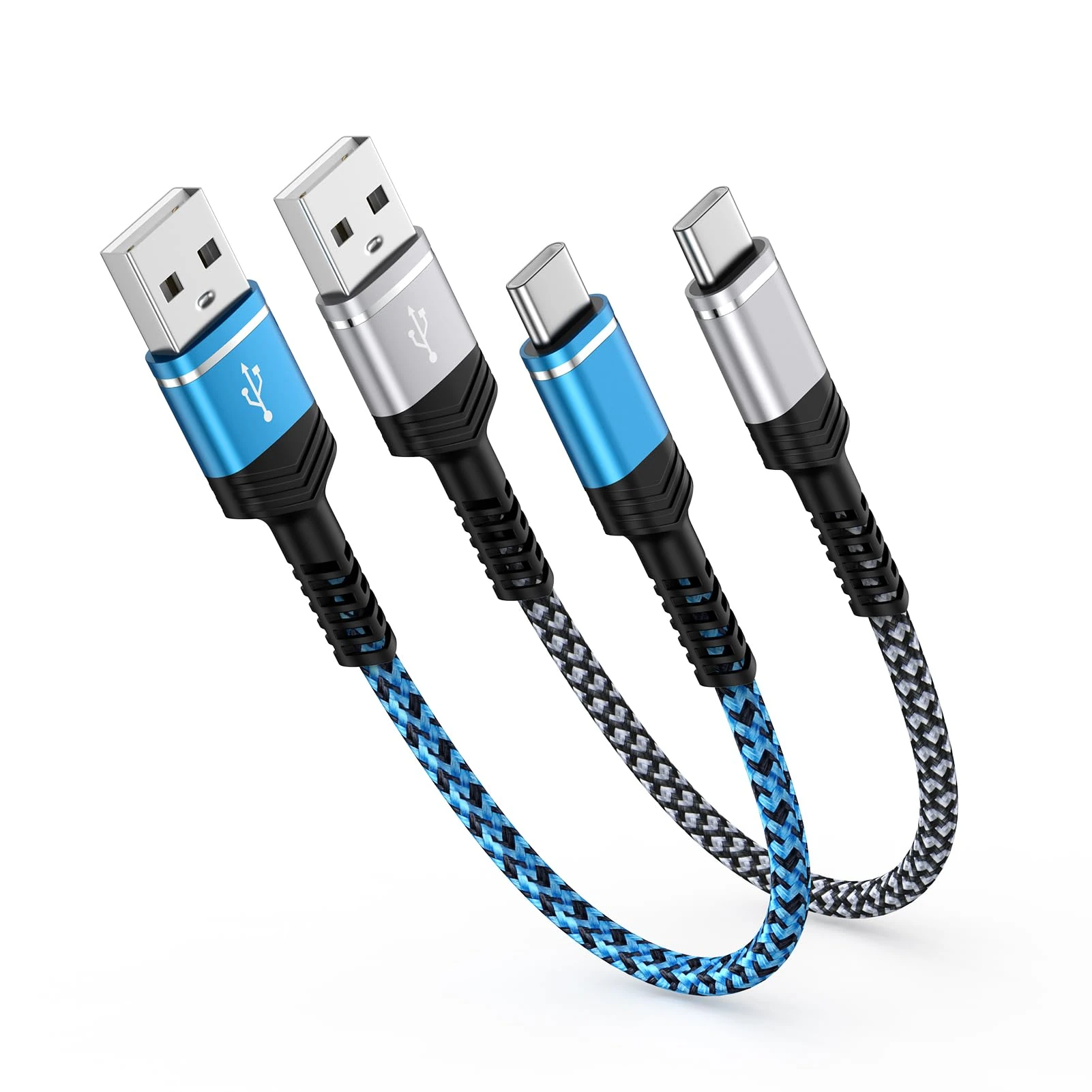 Short USB C Charger Cable 30CM/2Pack,Type C Charger Cable Fast Charging,USB to USB C Samsung Charger Lead for iPhone 16/15 Pro Samsung Galaxy S25 Ultra/S24/S23/S22/S21/A16/A15/A55/A34 Google Pixel 9/8