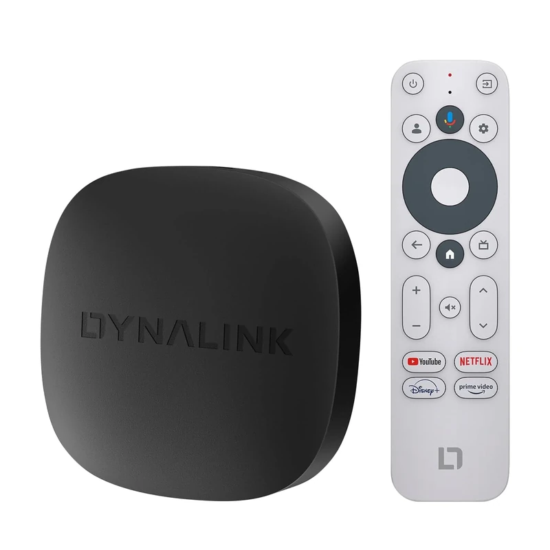 Google TV Box 4K UHD - Smart TV Box Compatible with Google TV and Netflix, 2GB 16GB Streaming Media Player Supports Voice Assistent, Dolby Audio, HDR10+, Dualband WiFi, BT5.0, TV Box for Projector