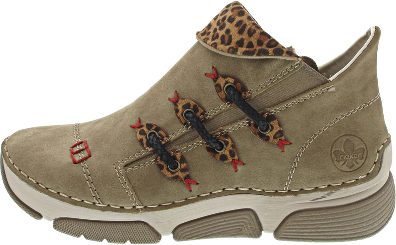 Rieker Women's 45983 Low Shoes, Beige 64, 4 UK