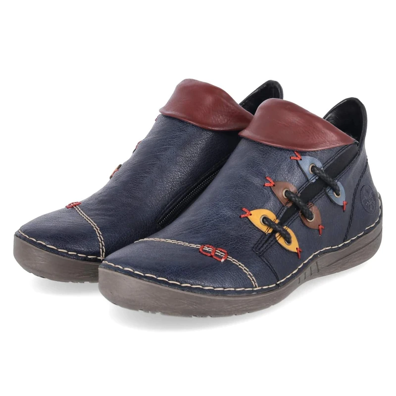 Rieker Women's 72581 Ankle Boots, Blue 14, 8 UK