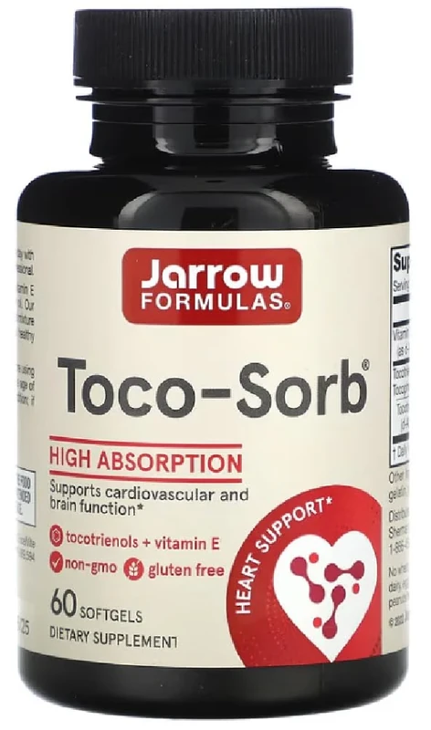 JARROWS Jarrow Formulas - Toco-Sorb | Broad Spectrum Tocotrienols and Tocopherols - 60 Softgels