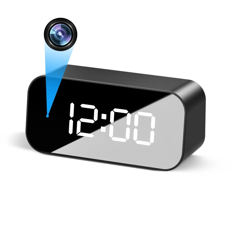 MAGENDARA Mini Hidden Camera Clock Wireless Wifi 4K Full HD Spy Camera with Night Vision Motion Detection for Indoor Home Security(2.4/5Ghz) - Image 1