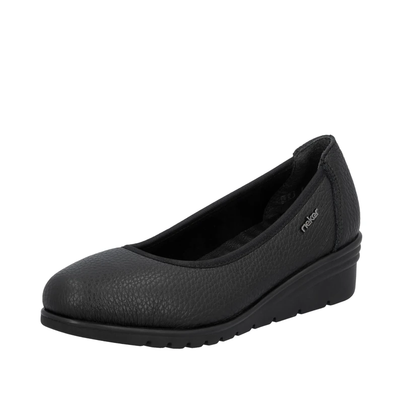 Rieker Women's L5360 Ballet Flats, Black, 41 EU, Black, 7.5 UK