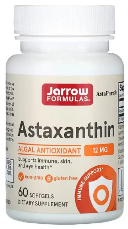 JARROWS Jarrow Formulas - Astaxanthin | 12 mg for antioxidant Cell Protection - 60 Softgels