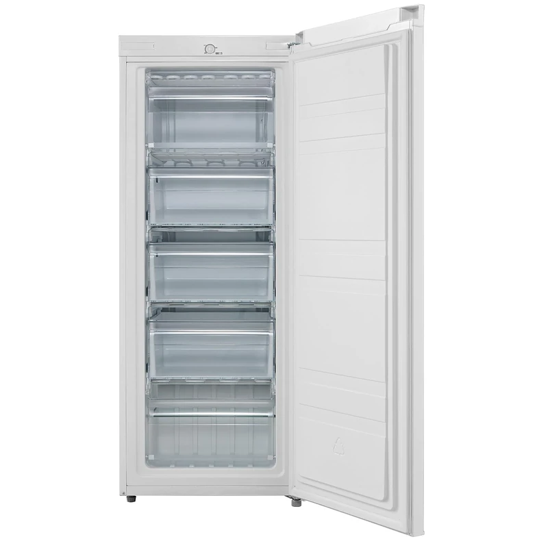 COMFEE' RCU160WH2UK(E) 160 Litre Freestanding Tall Freezer, Upright Freezer, Adjustable Thermostat, Reversible Door, 4 Star Freezing, White