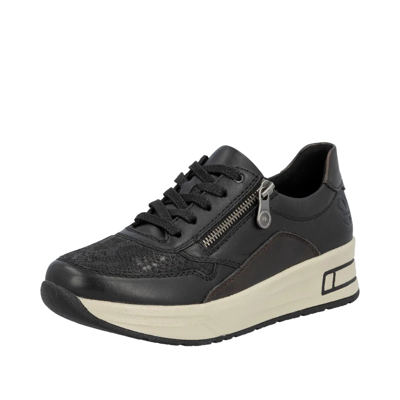 Rieker Women's N8114 Lace Up Shoes, Black, 6 UK