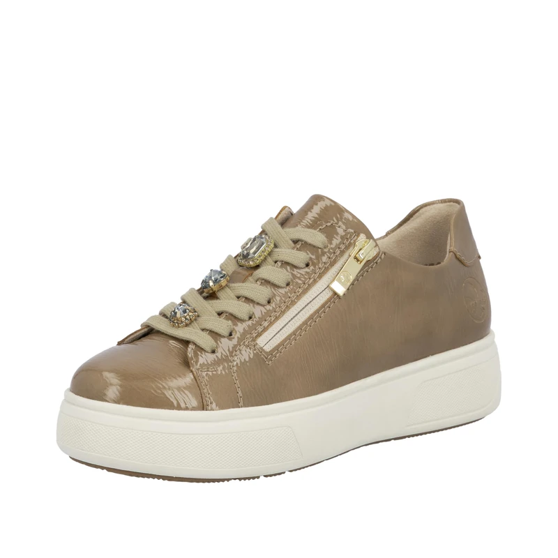 Rieker Women's M7702 Low Trainers, Beige, 7.5 UK - Image 1