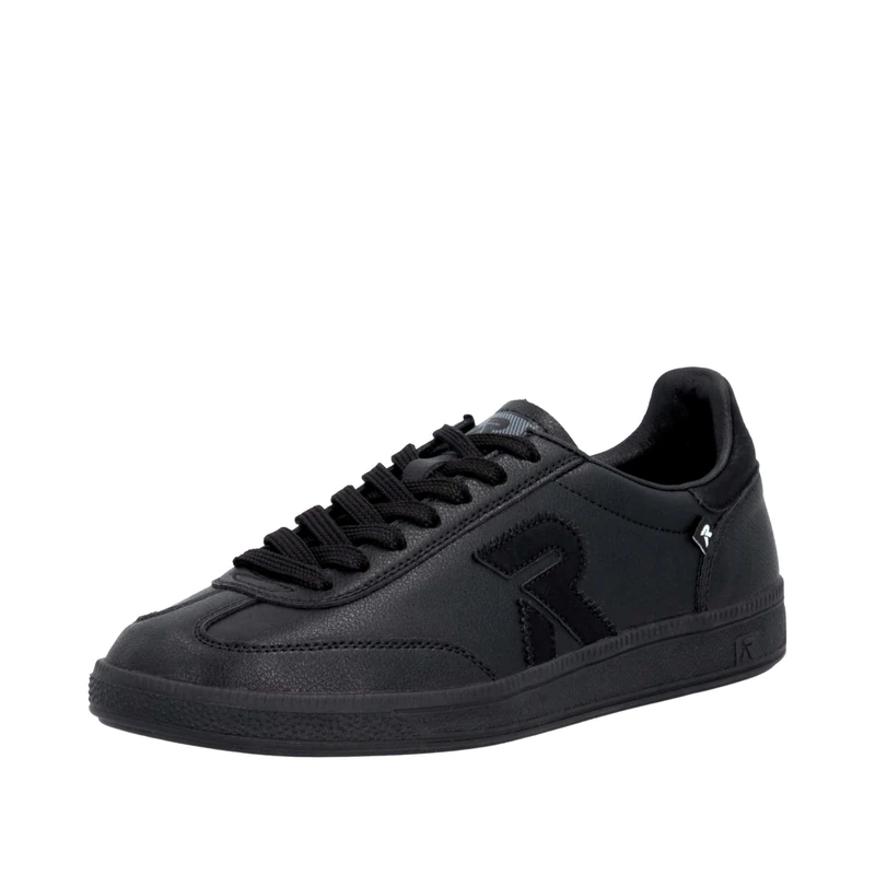 Rieker Women's Lace-Up Shoes in White, Black (Black 02), 7.5 UK
