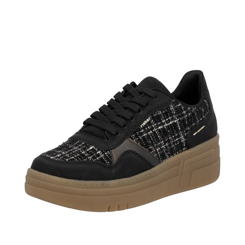 Rieker Women's M7600 Low Trainers, Black, 5 UK