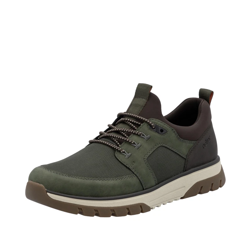 Rieker Men's B9351 Slip-On Shoes, Green, 43 EU, Green, 9 UK