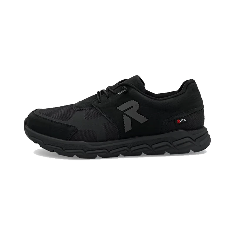 Rieker Men's 09104 Low Trainers, Black, 43 EU, Black, 9 UK