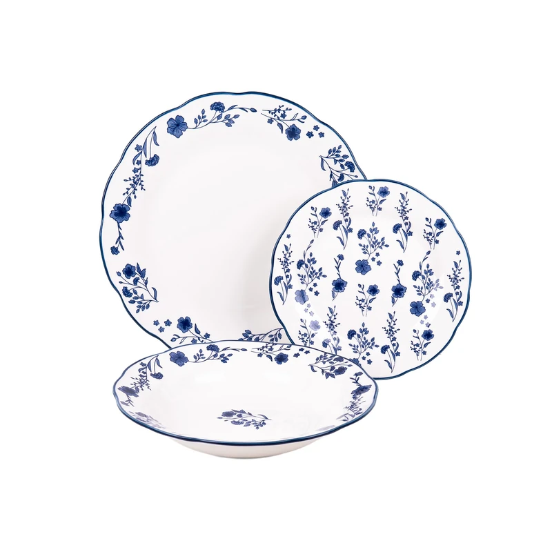 COFAN VAJILLA DE PORCELANA CON DETALLE FLORAL – intense scent, optimal for travel, with beauty care