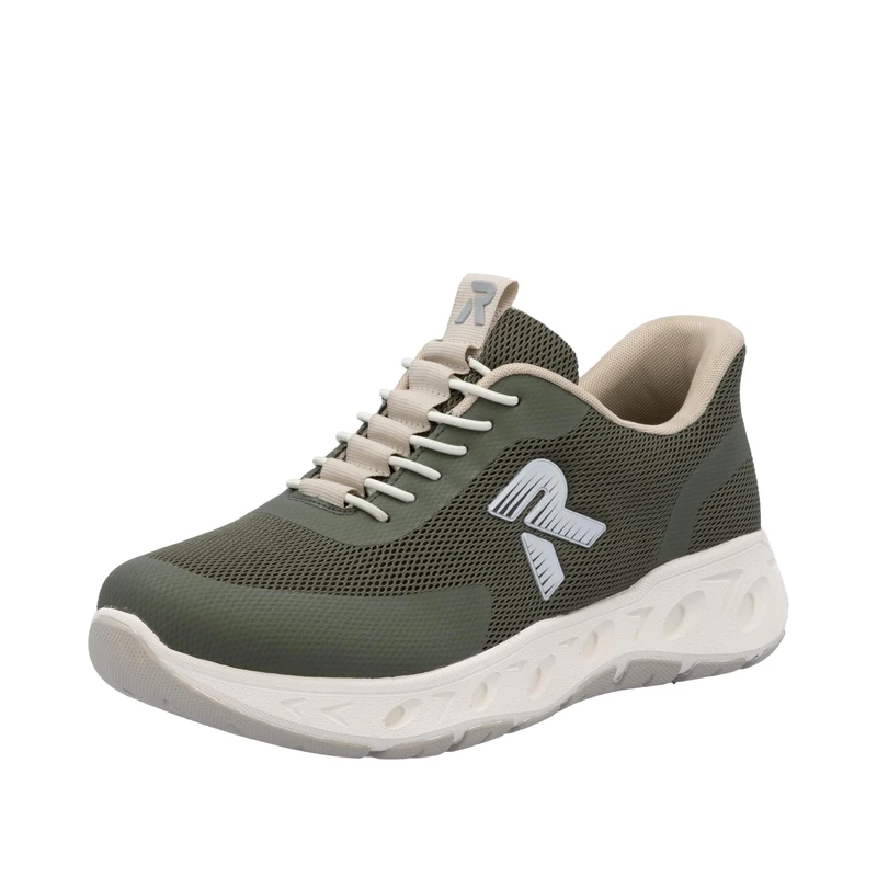 Rieker Women's M6551 Low Trainers, Green, 41 EU, Green, 7.5 UK