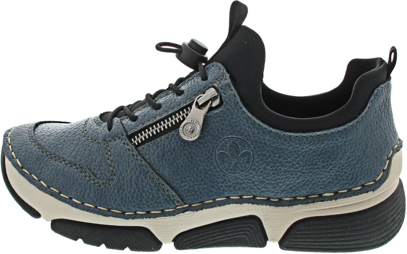 Rieker Women's Low Shoes 45951, Blue, 6 UK