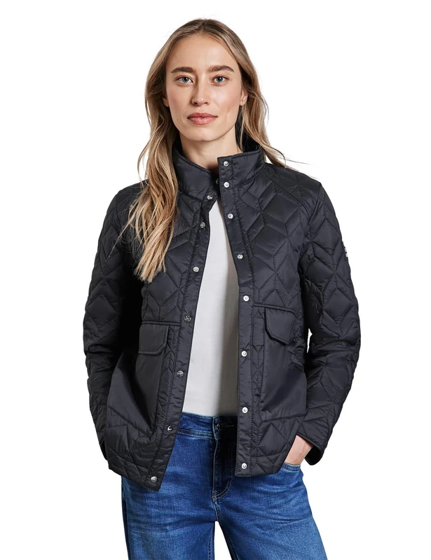 Street One Women's A202051 Short Quilted Jacket, Gravity Blue, 20