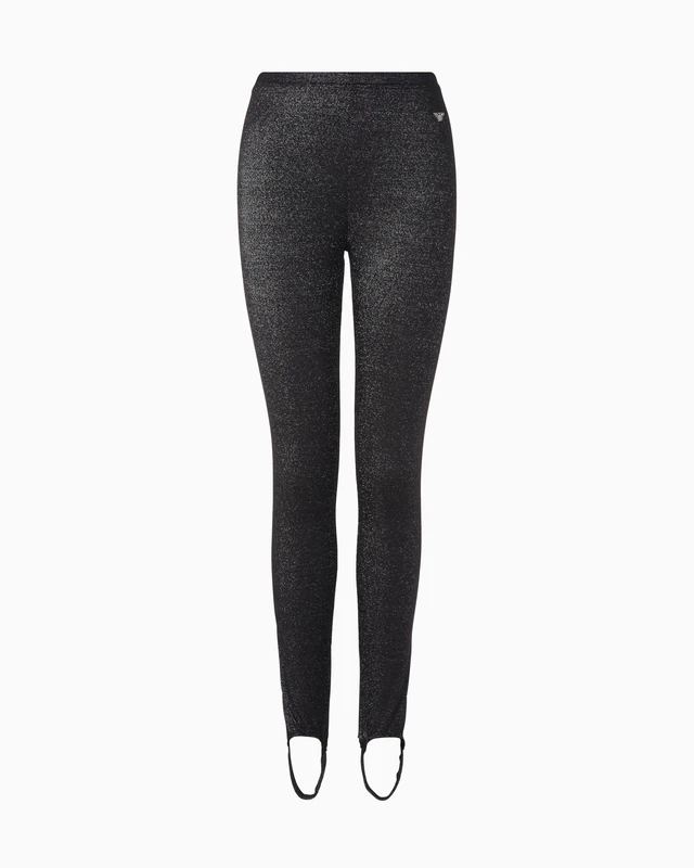 Emporio Armani Woman's Lurex Leggings Black M