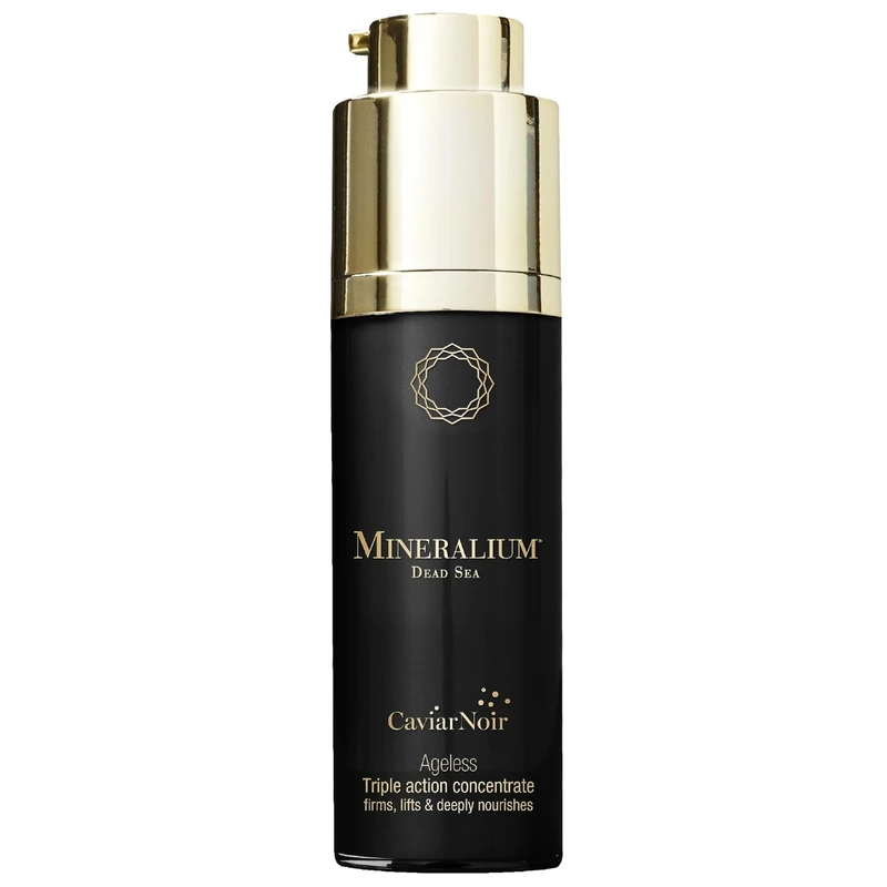 Mineralium - Ageless Triple Action Concentrate with Caviar Extract - Firms, Lifts & Deeply Nourishes - Vitamin C, Collagen, Dead Sea Minerals - Free from Sulfates & Parabens - 30ml