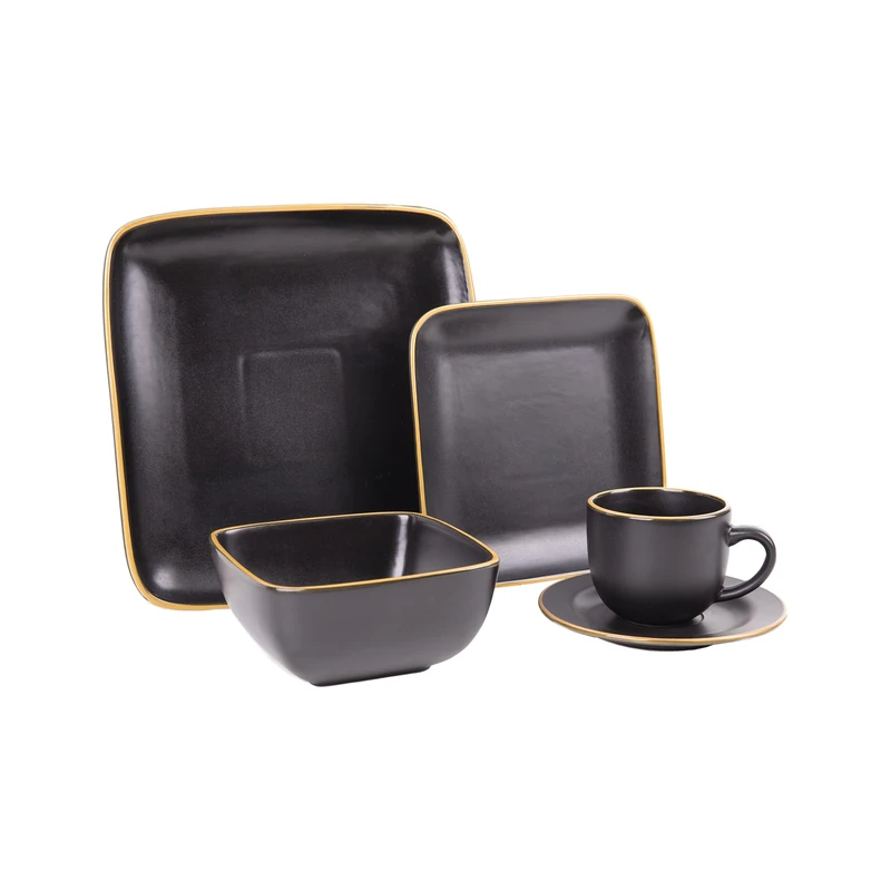 COFAN VAJILLA DE CERAMICA DE COLOR NEGRO ESMAL – everyday comfort, optimal for travel, with delicate formula