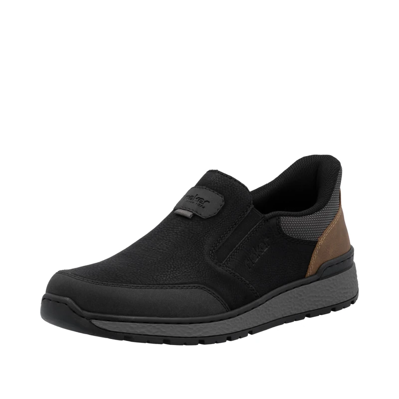 Rieker Men's B9057 Slippers, Black, 41 EU, Black, 7.5 UK