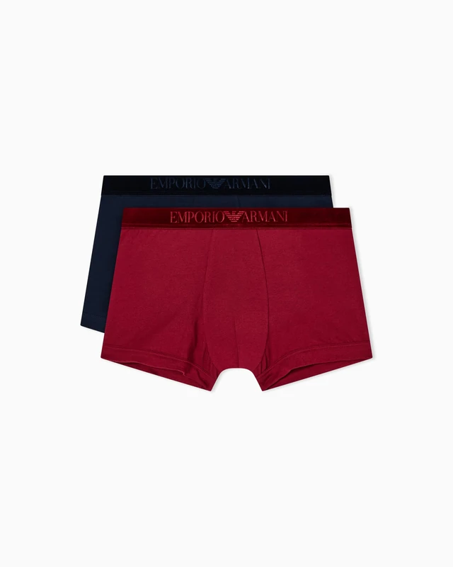 Man's Velvet Logoband 2-Pack Trunk Blue M