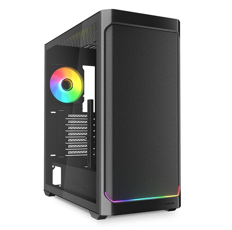 Sharkoon AK4W RGB Strip Black, ATX PC Case