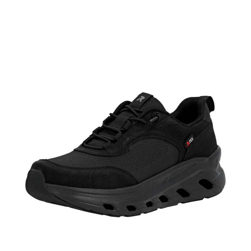 Rieker Men's U3501 Low Trainers, Black, 41 EU, Black, 7.5 UK