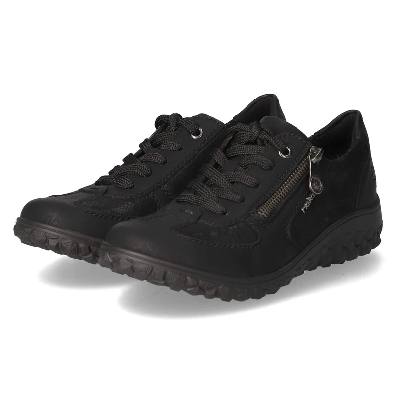 Rieker Women's 59501 Lace-Up Shoes, Black, 3.5 UK