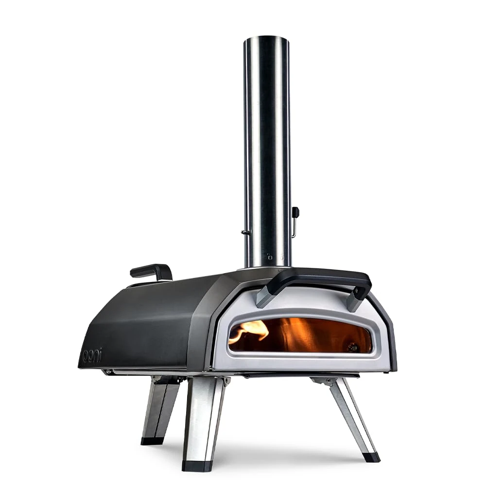 Ooni Karu 2 Multi-Fuel Outdoor Pizza Oven - Wood and Gas Outdoor Pizza Oven with Pizza Stone & Intergrated Thermometer, Pizza Oven Outdoor, Dual Fuel 12 Inch Pizza Maker, Outdoor Cooking Grill